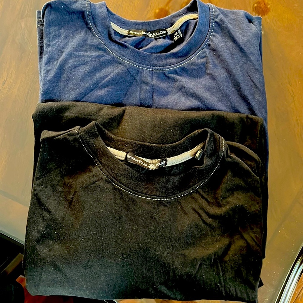 Two Beverly Hills Polo shirts XL long sleeve T-shirts